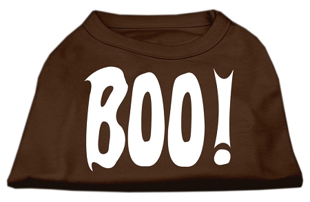 Boo! Screen Print Shirts Brown XXL